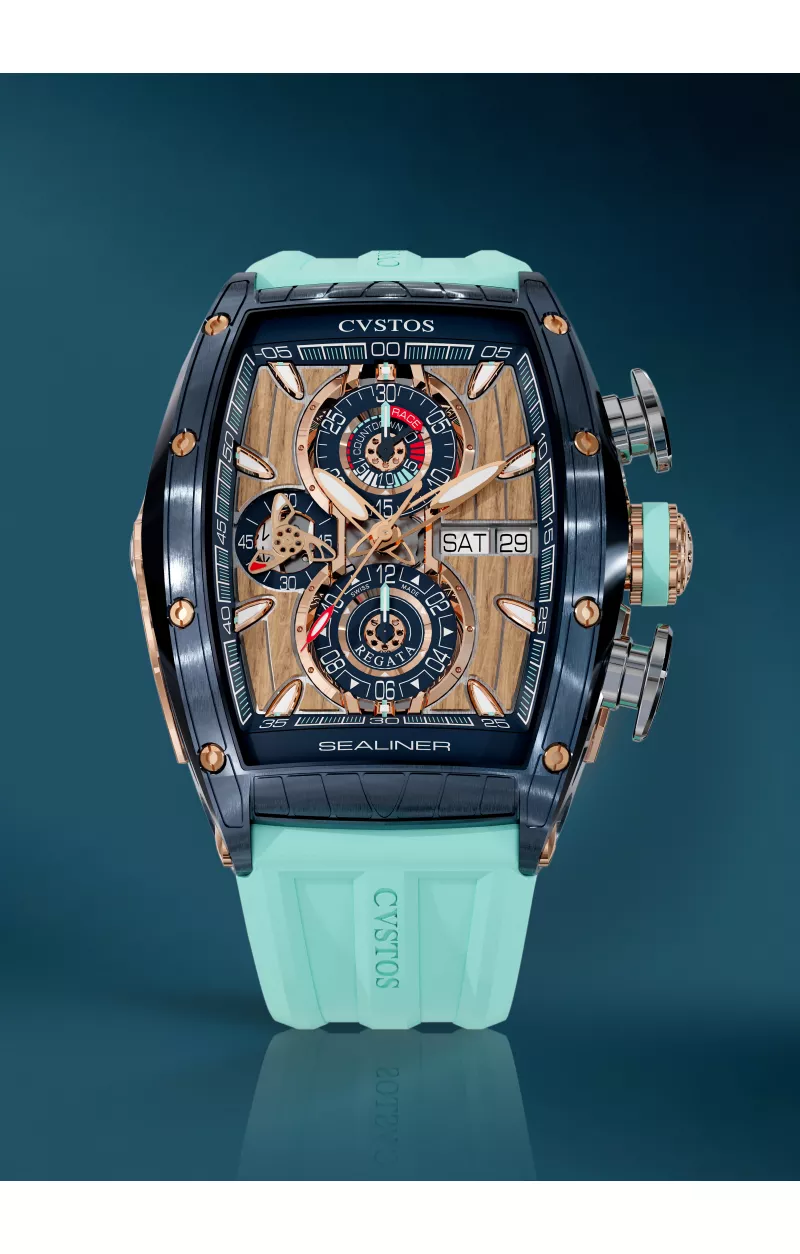 Sealiner Chronograph Navy Blue Steel/5N Watch | Cvstos